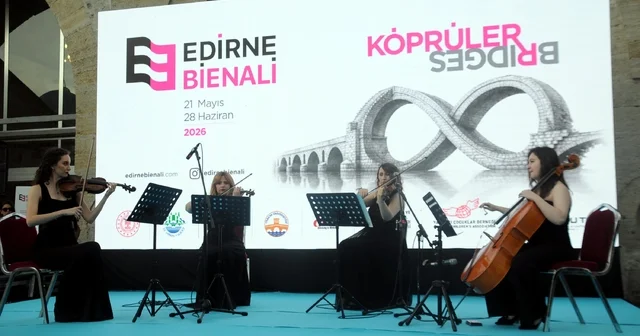 Edirne Bienali, Köprüler temasıyla kapılarını açtı Edirne Haberleri