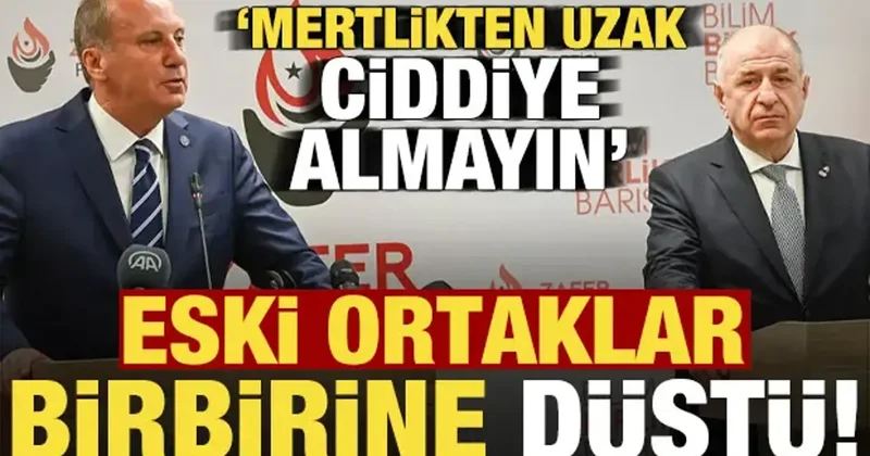 Eski ortaklar Muharrem İnce ve Ümit Özdağ birbirine düştü!