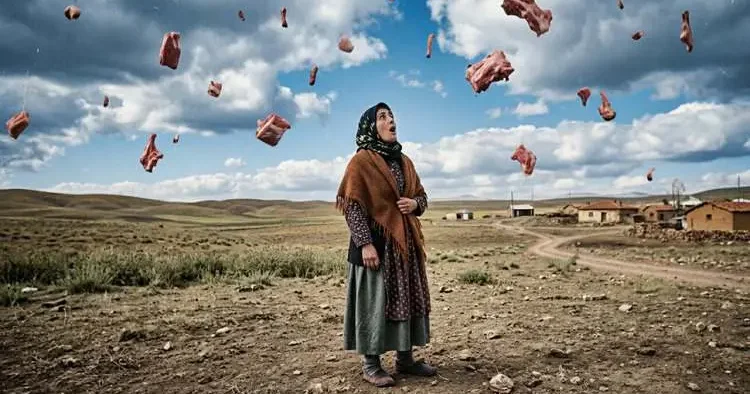 Bilim dünyasını şoke eden olay: Gökyüzünden bir anda kilolarca etin yağdığı o gün!