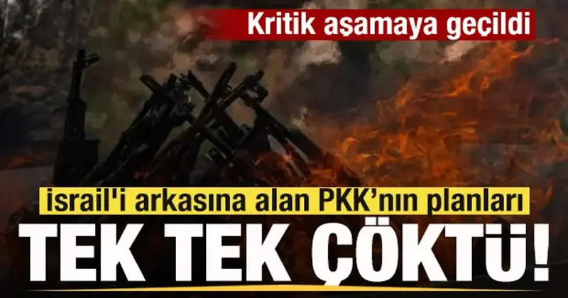 İsrail i arkasına alan terör örgütü PKK’nın planları tek tek çöktü