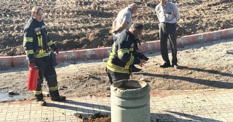 Tavşanlı da vatandaşların dikkati facianın önüne geçti