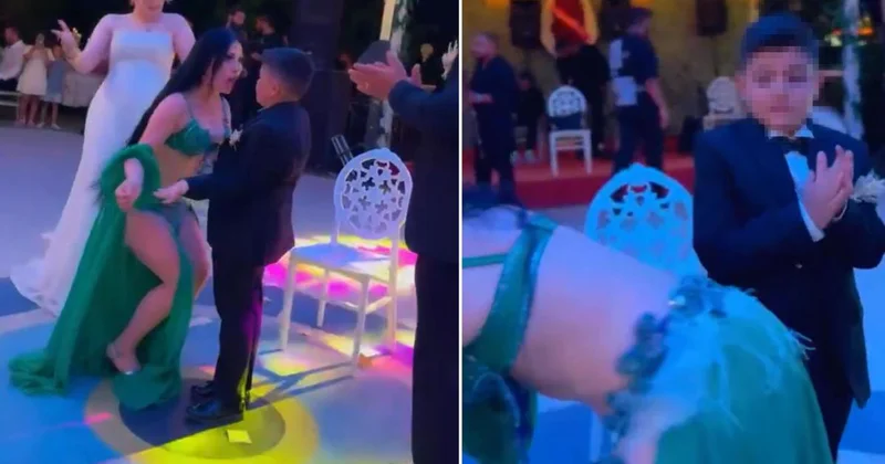 Oğullarının sünnet düğününe dansöz çağırdılar, ortalık fena karıştı
