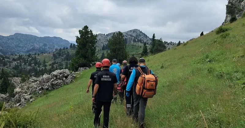 Antalya da yaylada mahsur kalan hastaya Konya dan itfaiye ekipleri yetişti