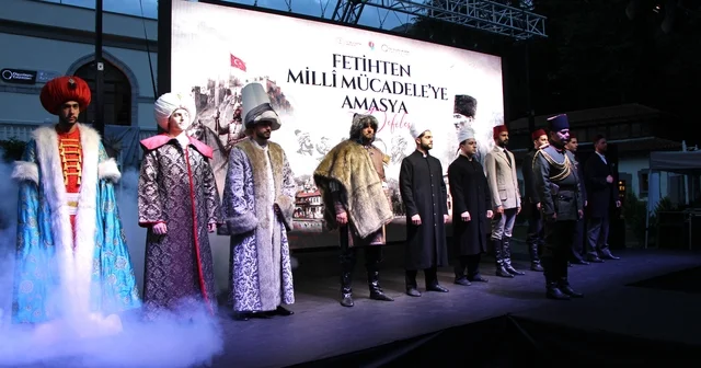 Bin yıllık kıyafetler defilede: Fetihten Milli Mücadeleye Amasya Amasya Haberleri Habertürk Yerel Haberler