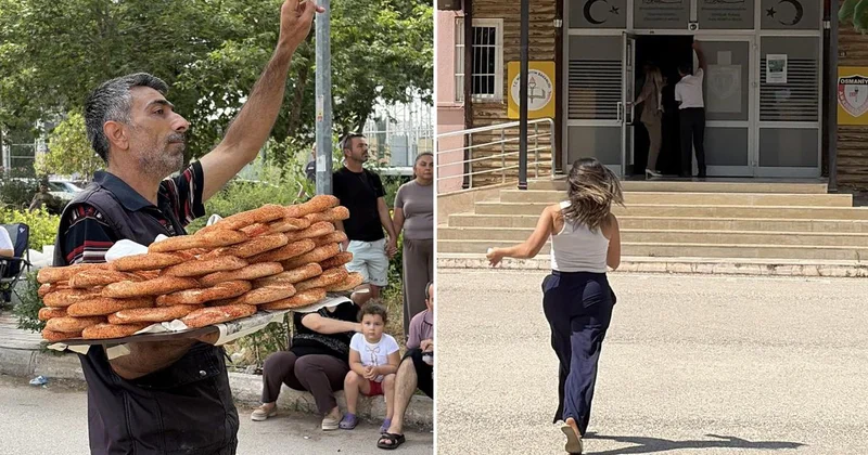 Simitçinin uyarıları yetmedi! Saniyelerle sınava giremedi