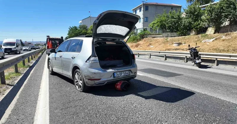 Büyükçekmece’de otomobile arkadan çarpan genç motosiklet sürücüsü hayatını kaybetti