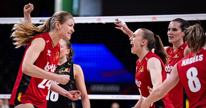 Voleybol Kadınlar Milletler Ligi nde Belçika, Fransa yı devirdi