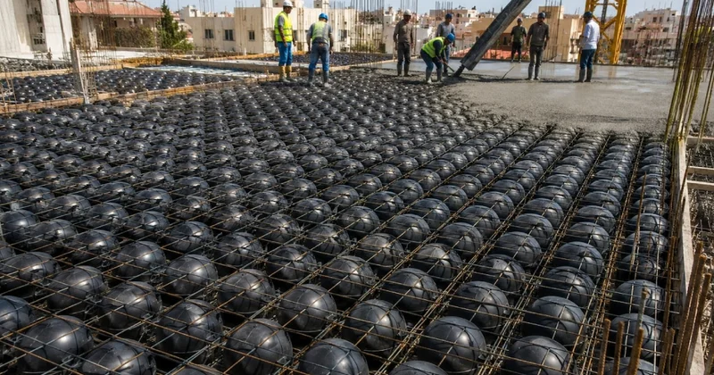 Betonun içine yüzlerce plastik küre yerleştiriyorlar: İnşaatlarda yeni sistem hızla yayılıyor Sözcü Gazetesi
