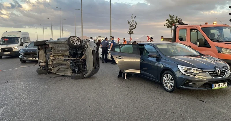 Kayseri de dört araç zincirleme kazaya karıştı: Dört kişi yaralandı Gündem Haberleri