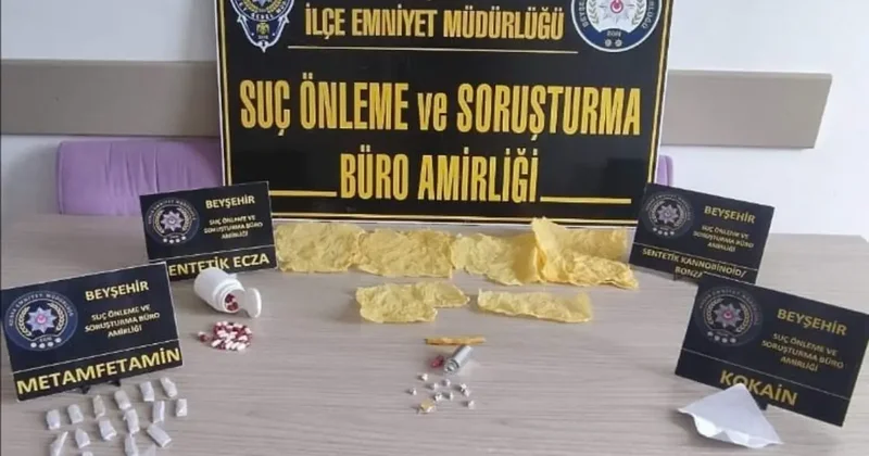 Beyşehir’deki uyuşturucu operasyonunda 2 şüpheli tutuklandı