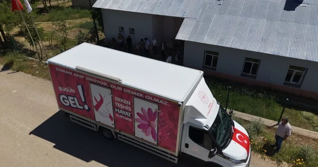 Tunceli de Mobil Kanser Tarama Aracı erken teşhis için köy yollarında Tunceli Haberleri Habertürk Yerel Haberler