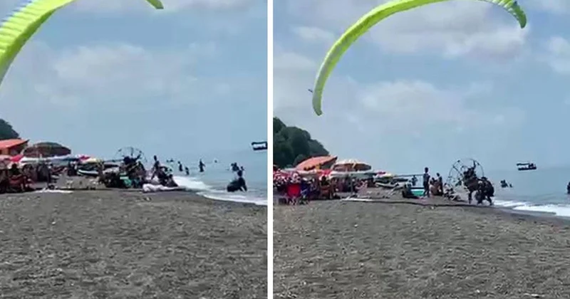 Akçakoca da motorlu paraşüt faciası: 3 yaralı