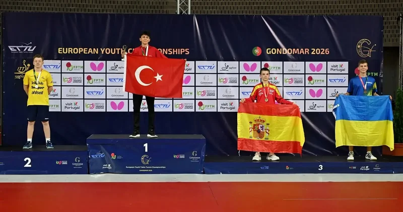 Milli masa tenisçisi Görkem Öçal, Avrupa şampiyonu oldu