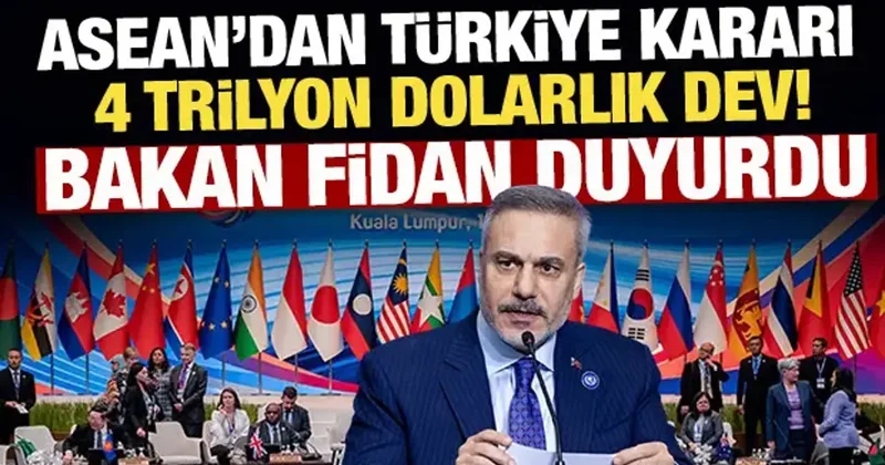 Son Dakika... Bakan Fidan duyurdu: Türkiye ASEAN Diyalog Ortağı oldu