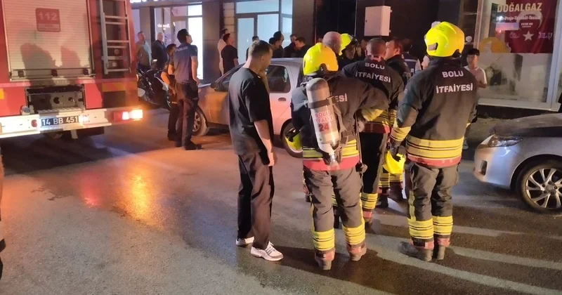 Bolu da lamba patladı, bina sakinleri kendilerini dışarı attı