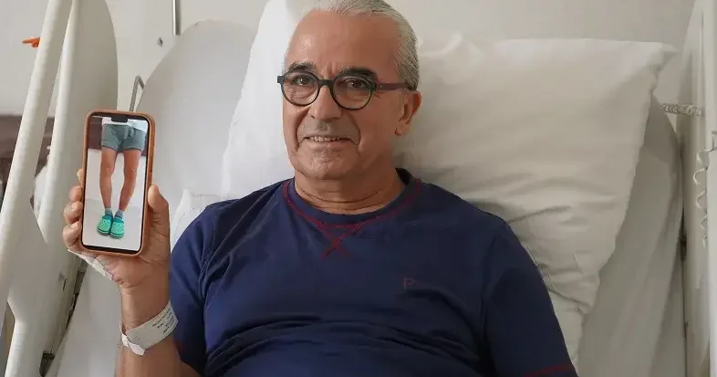 Sanatçı Sabri Özmener, ağrılarından yapay zeka destekli tedaviyle kurtuldu