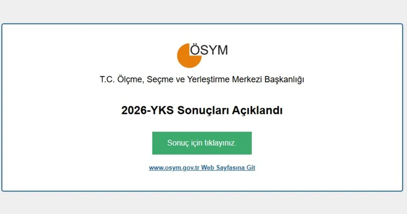 YKS SONUÇLARI EKRANI ÖSYM e Devlet şifresi ile giriş .tr : 2026 YKS AYT YDT TYT sonuçları nereden nasıl bakılır / sorgulanır?