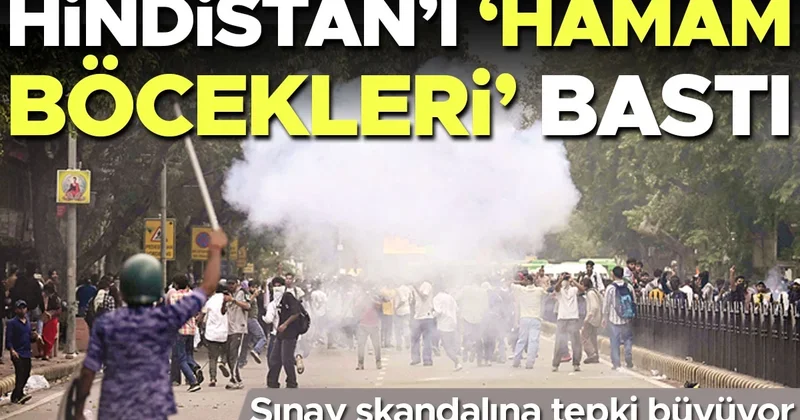 Sınav skandalına tepki büyüyor... Hindistan’ı ‘hamam böcekleri’ bastı