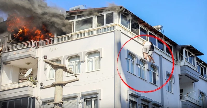 Alevlere 3, zemine 10 metre! İtfaiye son anda yetişmese... Sözcü Gazetesi