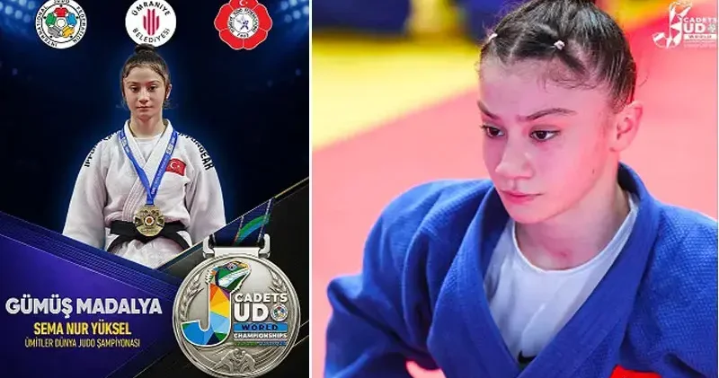 Ümitler Dünya Judo Şampiyonası’nda Sema Nur Yüksel dünya ikincisi oldu