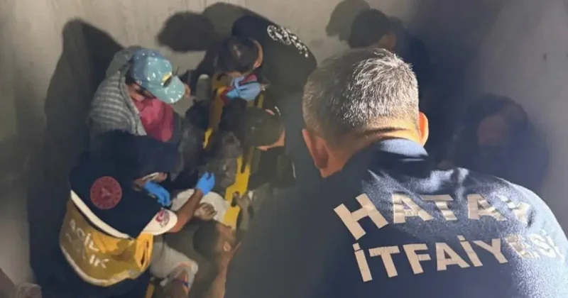Defne’de asansör boşluğuna düşen işçi yaralandı