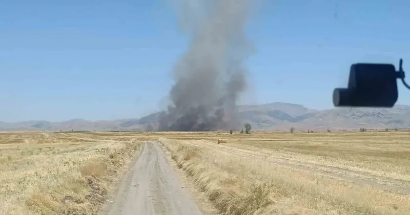 Yangında 100 dekar tarım arazisi zarar gördü