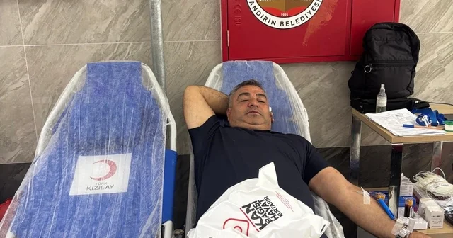Andırın da muhtarlardan Kızılay ın kan bağışı kampanyasına destek Kahramanmaraş Haberleri Habertürk Yerel Haberler
