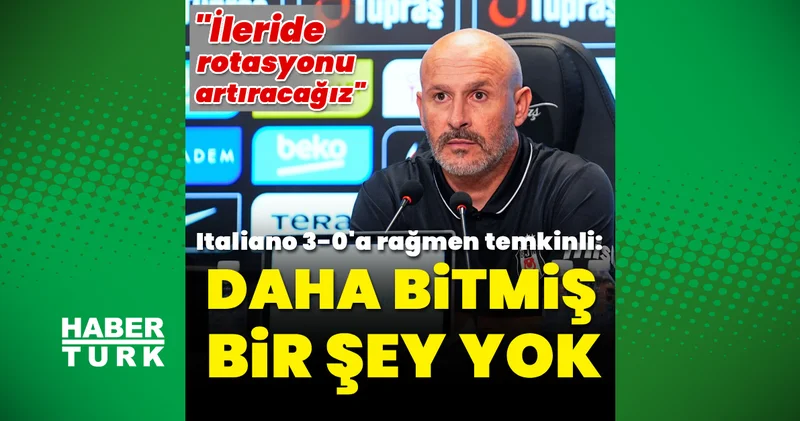 Beşiktaş Teknik Direktörü Vincenzo Italiano: Daha bitmiş bir şey yok