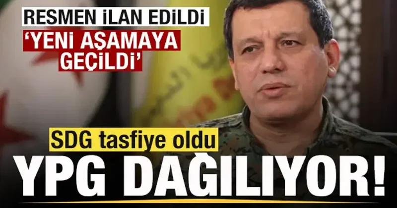 Resmen ilan edildi! SDG tasfiye oldu YPG dağılıyor