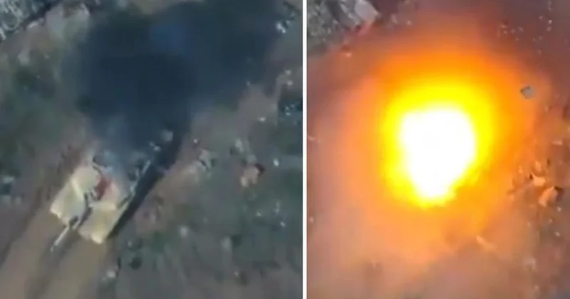 Husiler, ABD yapımı tankı böyle imha etti