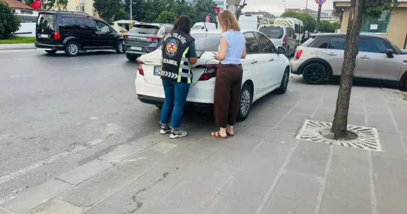 Tartıştığı sürücünün önünde ani fren yaparak gitmesini engelledi