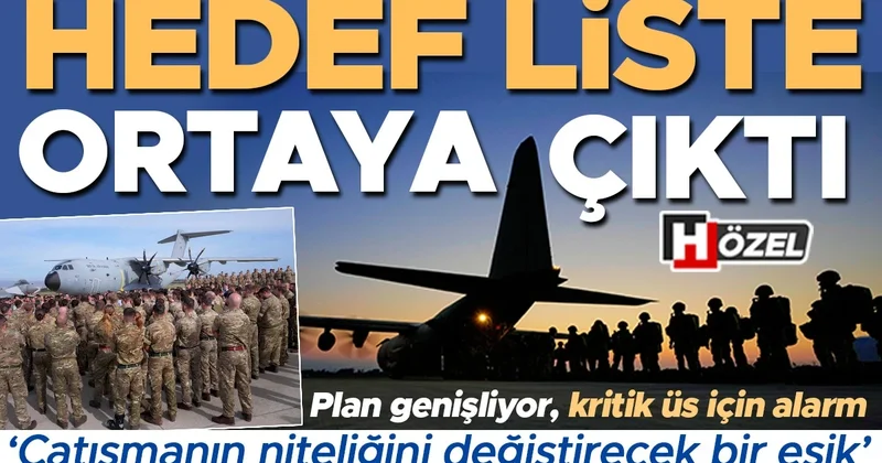 Hedef liste ortaya çıktı! Plan genişliyor, kritik üs için alarm… ‘Bu çatışmanın niteliğini değiştirecek bir eşik’