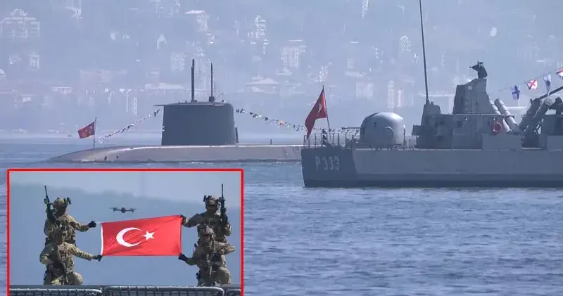 TEKNOFEST Mavi Vatan da SAT ve SAS komandoları gösteri yaptı