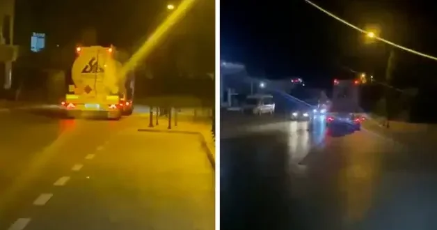 Konya’da TIR’ın ters yönde ilerlemesi trafiği tehlikeye attı