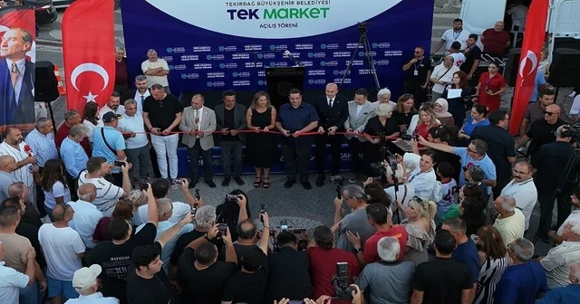 Belediyenin market projesinin 8 inci şubesi Marmaraereğlisi nde açıldı Tekirdağ Haberleri Habertürk Yerel Haberler