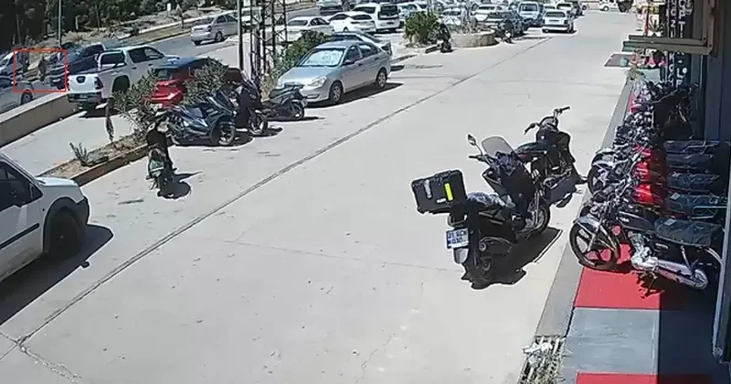 Otomobilin çarptığı kadın metrelerce havaya uçarak can verdi