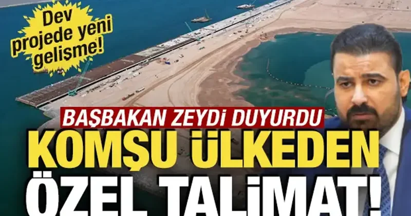 Başbakan Zeydi den özel talimat! Dev projede yeni gelişme