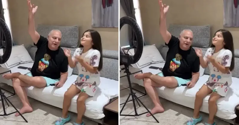 Mehmet Ali Erbil torunuyla videosunu paylaştı! Şarkı söyledikleri anlar gündem oldu