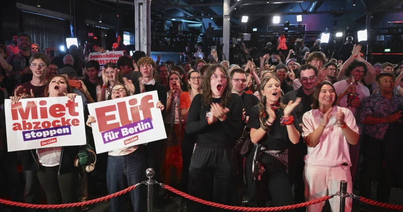 Almanya nın başkenti Berlin de zafer Elif Eralp in: Bu zafer Sol Parti ye iktidarı getirebilir mi? Dış Haberler