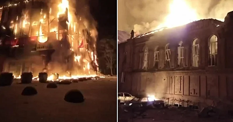 Rusya, Ukrayna yı yangın yerine çevirdi! 172 İHA ile gece boyunca vurdular