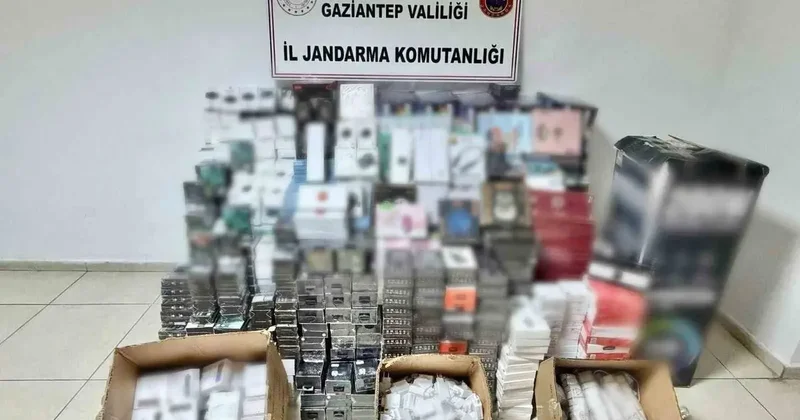 Gaziantep’te 4 milyon TL değerinde kaçak elektronik eşya ele geçirildi: 2 gözaltı