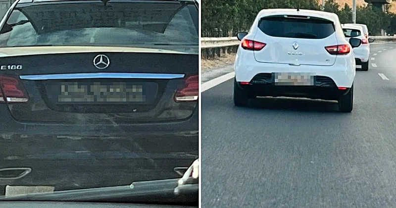 Tartışma yaratan plakalar! Görenler Gerekeni yapın diyerek emniyeti etiketliyor