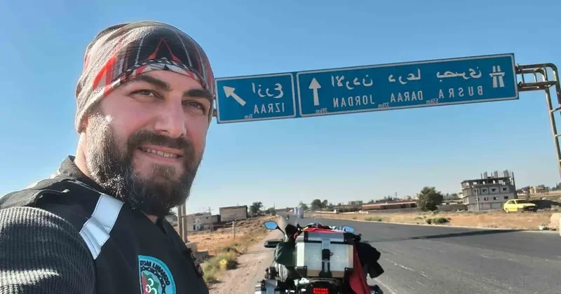 Samsun’dan motosikletle Mekke’ye gitti