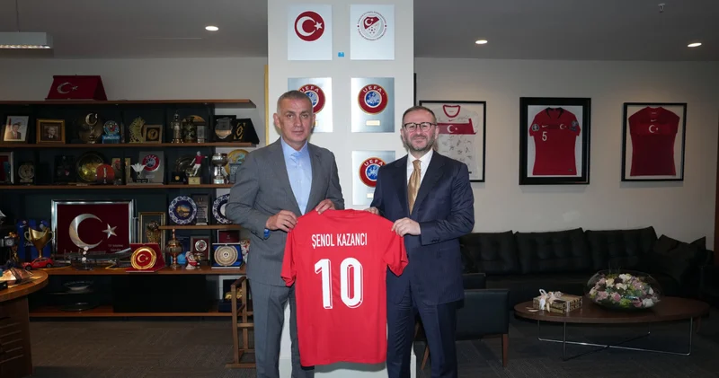 Şenol Kazancı dan TFF Başkanı İbrahim Ethem Hacıosmanoğlu na ziyaret
