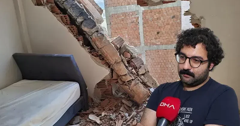 Zeytinburnu nda yıkım sırasında yan dairenin duvarı çöktü: Kardeşim geç uyansaydı, üstüne gelebilirdi