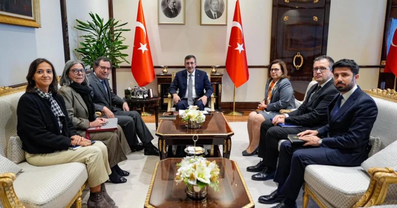 Cumhurbaşkanı Yardımcısı Yılmaz, Manuel Castro Almeida yı kabul etti