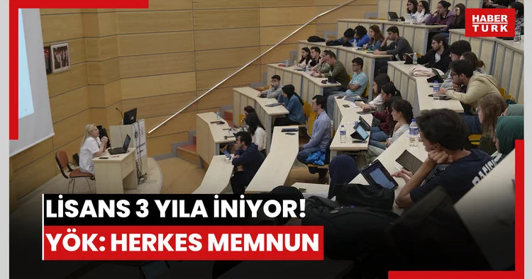 Lisans eğitimi 3 yıla iniyor! YÖK: Veliler ve öğrenciler memnun