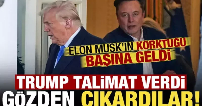Elon Musk a soğuk duş! Trump talimat verdi, gözden çıkardılar...