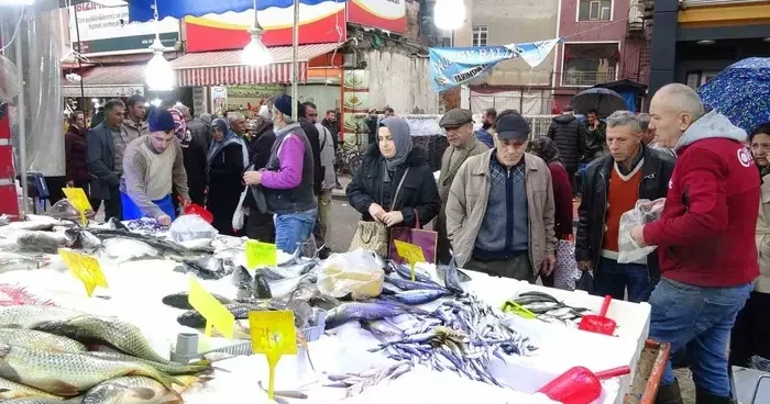 Samsun’da hamsi ve istavrit 75 TL