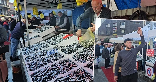 Vatandaş ucuz hamsi almak için tezgahlara koştu! Fiyatı 100 liranın altına düştü